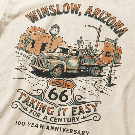 Winslow Arizona Route 66 Graphic T-Shirt