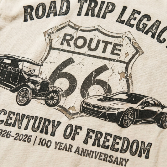 Route 66 Road Trip Legacy Graphic Tee Vintage Americana Shirt