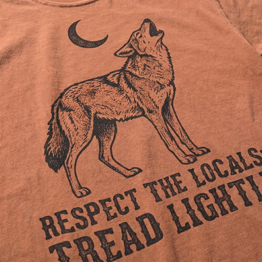 Respect The Locals Coyote Comfort Colors Graphic Tee