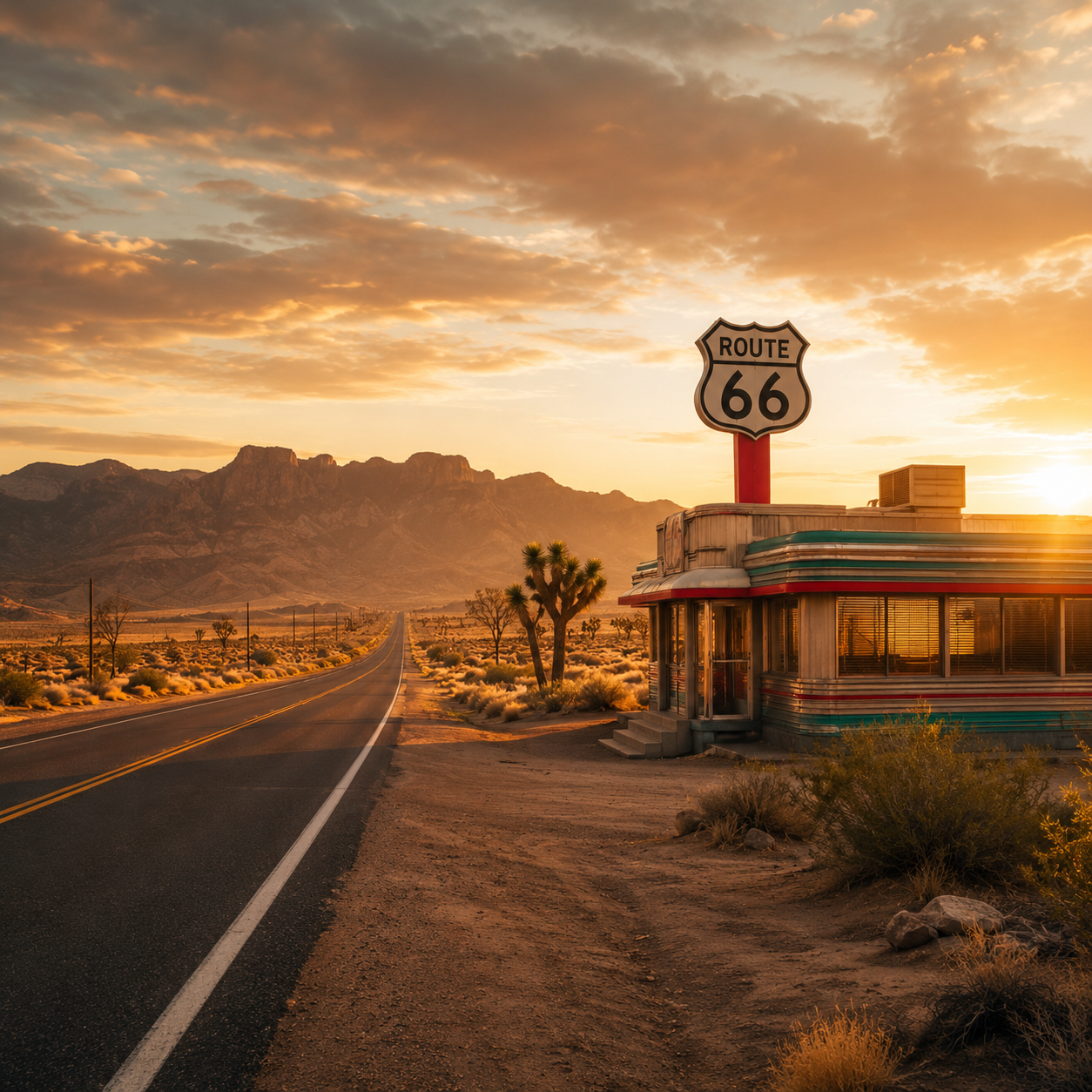 Route 66 Best Sellers vintage Americana graphic tee collection
