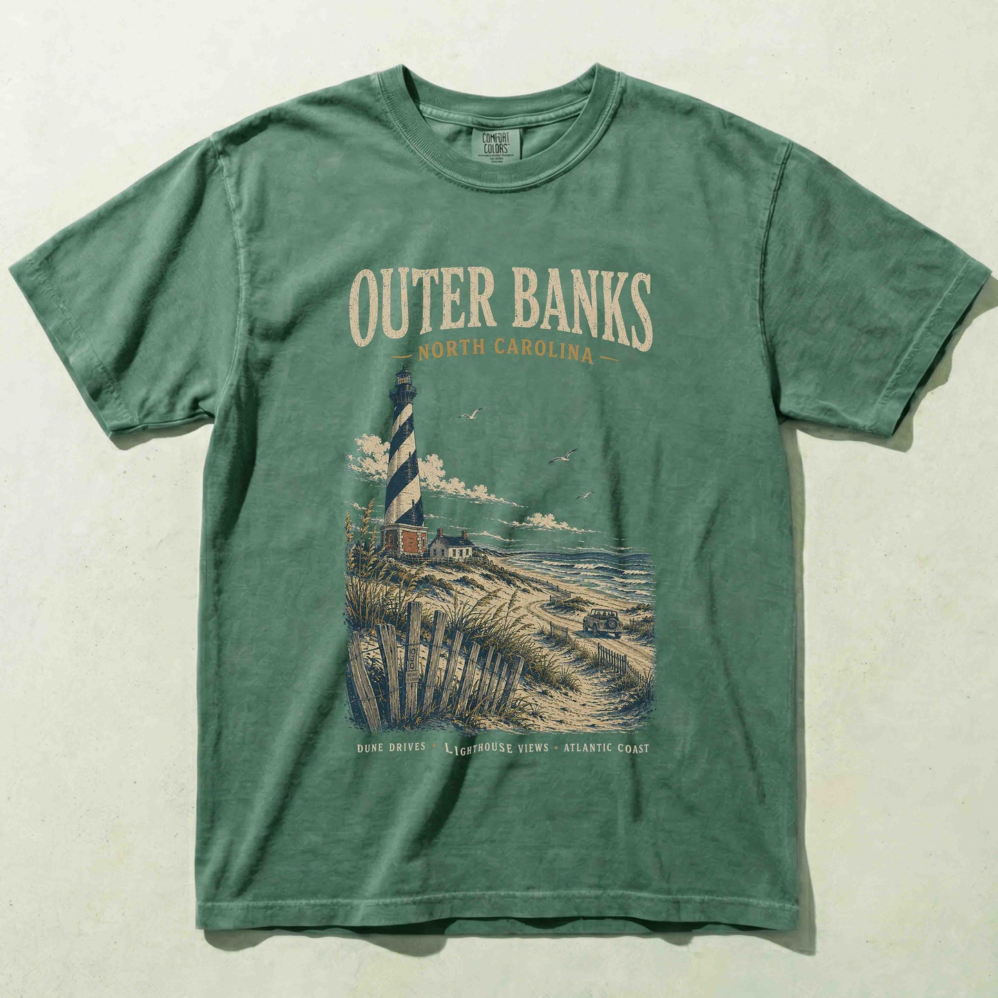 Outer Banks North Carolina Sea Turtle Graphic T-Shirt