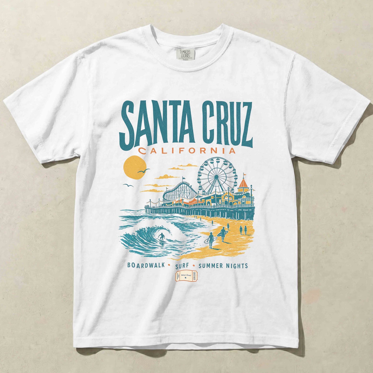 Santa Cruz California Beach Boardwalk Graphic Tee