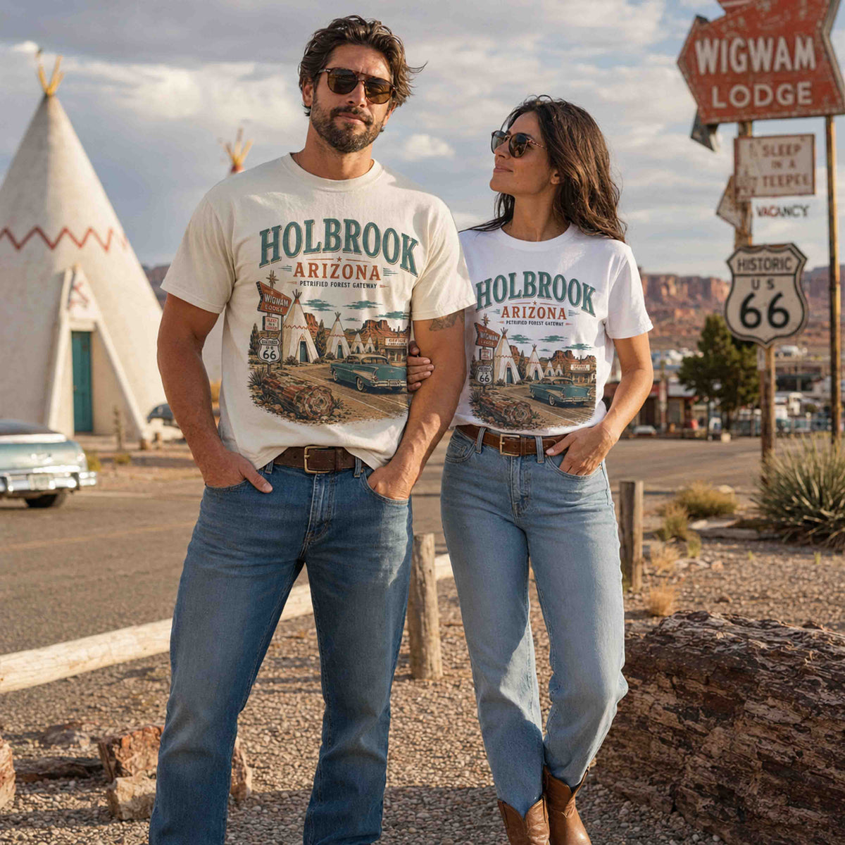 Holbrook Arizona Route 66 Wigwam Motel Historic Desert Graphic Tee