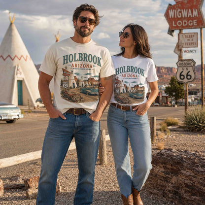 Holbrook Arizona Route 66 Wigwam Motel Historic Desert Graphic Tee