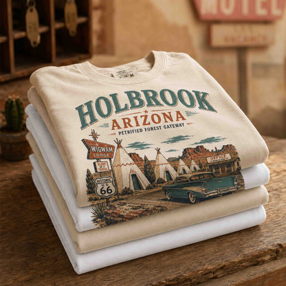 Holbrook Arizona Route 66 Wigwam Motel Historic Desert Graphic Tee
