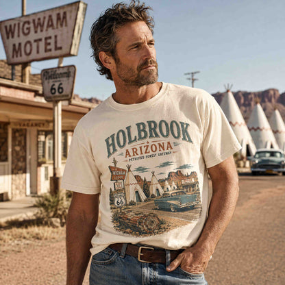 Holbrook Arizona Route 66 Wigwam Motel Historic Desert Graphic Tee