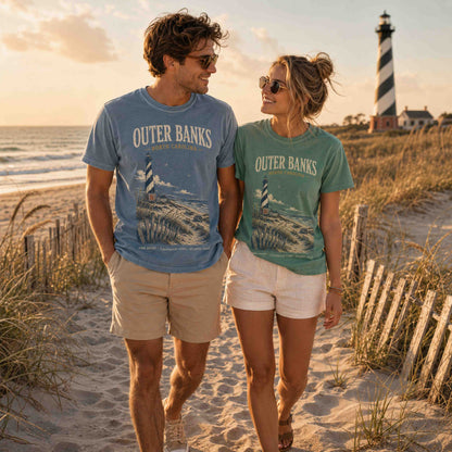 Outer Banks North Carolina Sea Turtle Graphic T-Shirt
