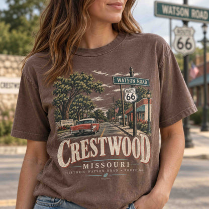 Crestwood Missouri Historic Watson Road Route 66 Graphic Tee
