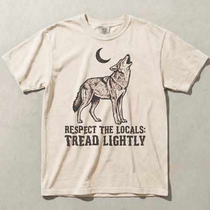 Respect The Locals Coyote Comfort Colors Graphic Tee