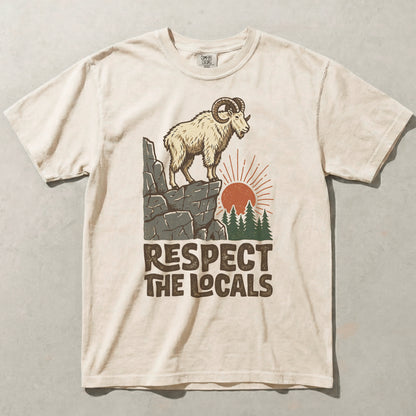 Respect The Locals Ram Comfort Colors Graphic Tee
