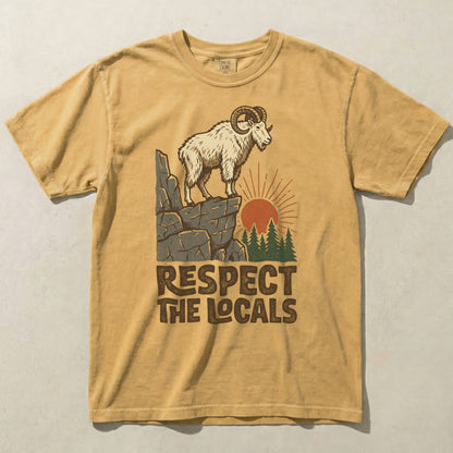 Respect The Locals Ram Comfort Colors Graphic Tee