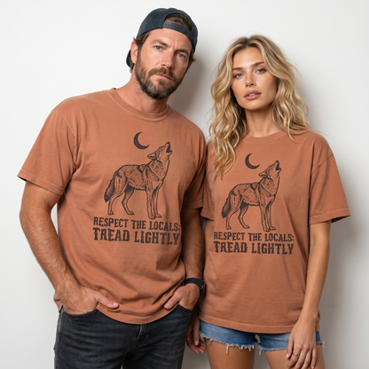 Respect The Locals Coyote Comfort Colors Graphic Tee