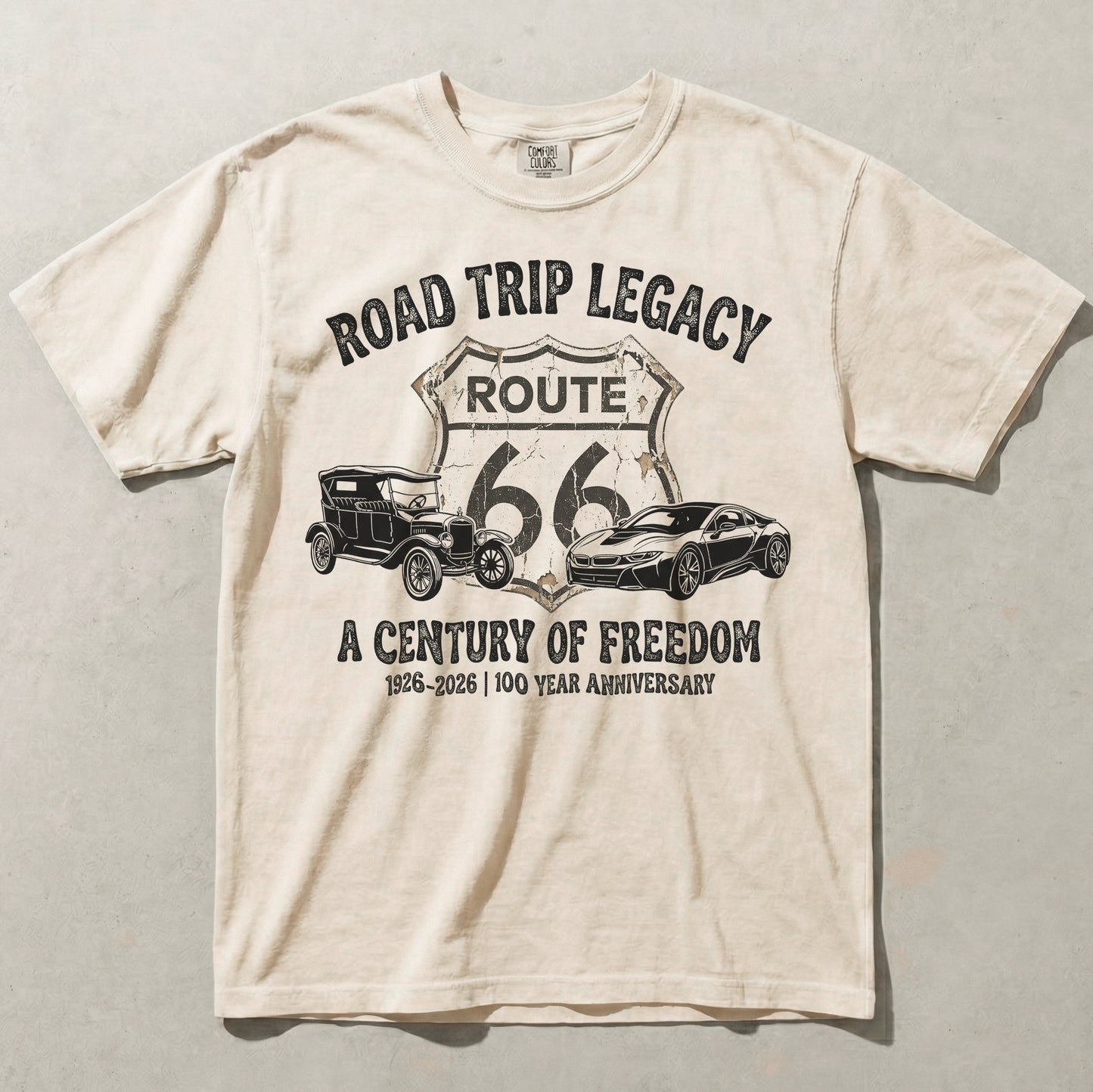 Route 66 Road Trip Legacy Graphic Tee Vintage Americana Shirt