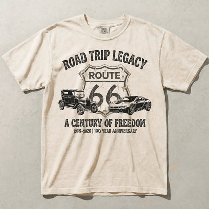 Route 66 Road Trip Legacy Graphic Tee Vintage Americana Shirt