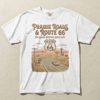 Prairie Roads Route 66 Oklahoma Tee