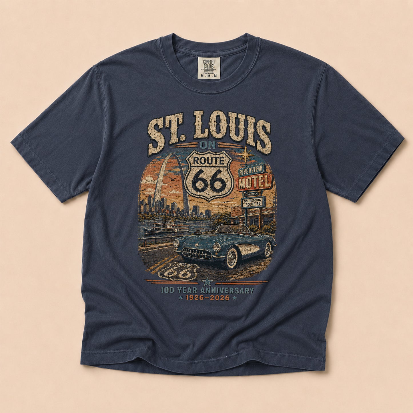 St. Louis on Route 66 Centennial Graphic Tee