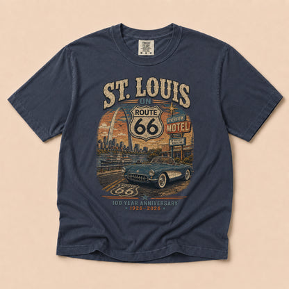 St. Louis on Route 66 Centennial Graphic Tee