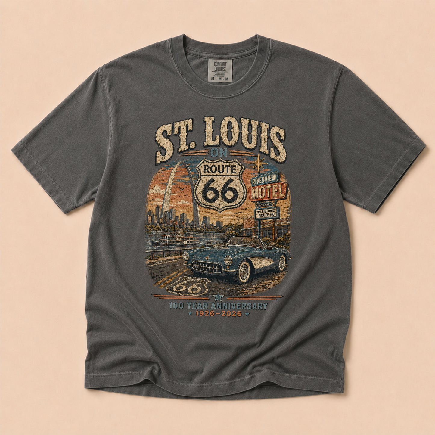 St. Louis on Route 66 Centennial Graphic Tee