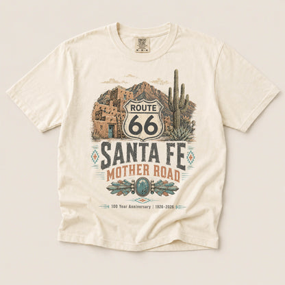 Santa Fe Mother Road Route 66 Graphic Tee