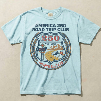 America 250 Road Trip Club Route 66 Graphic Tee