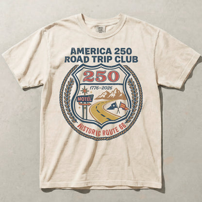 America 250 Road Trip Club Route 66 Graphic Tee