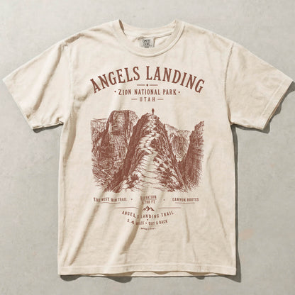 Angels Landing Ivory Comfort Colors t-shirt front view