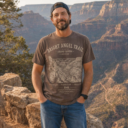 Bright Angel Trail Grand Canyon Espresso t-shirt