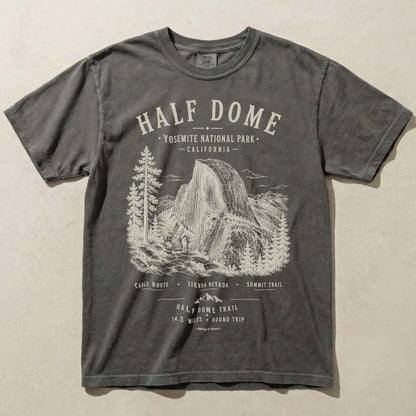 Half Dome Pepper Comfort Colors t-shirt front view
