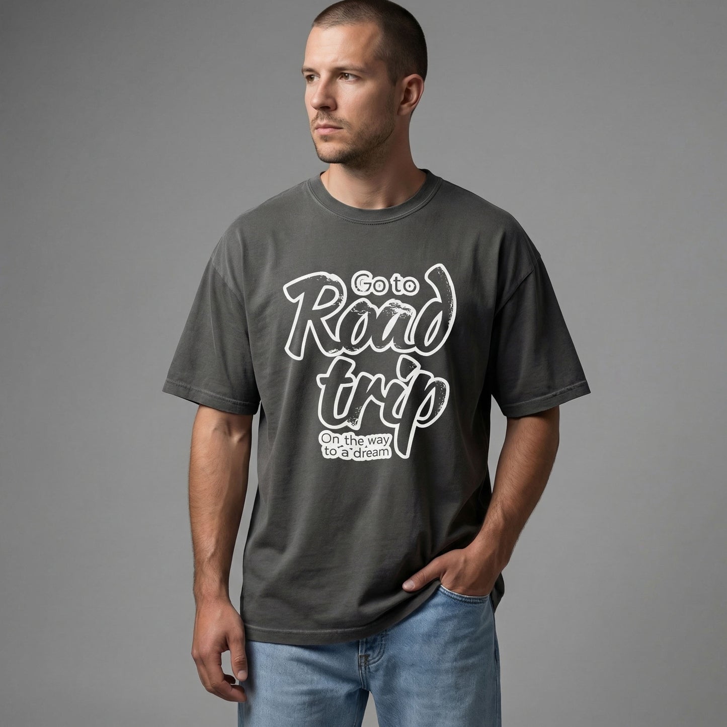 Road Trip Typography Tee