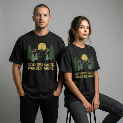 Adventure Awaits Wander More Premium Graphic Tee
