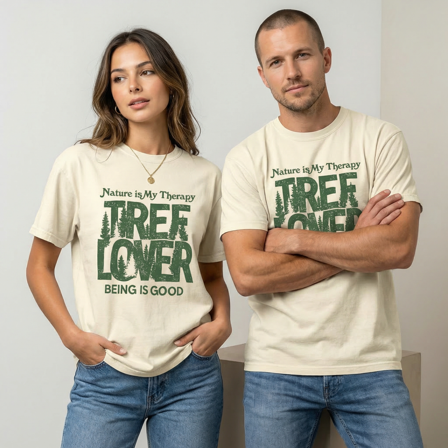 Nature Is My Therapy Tree Lover Graphic Tee
