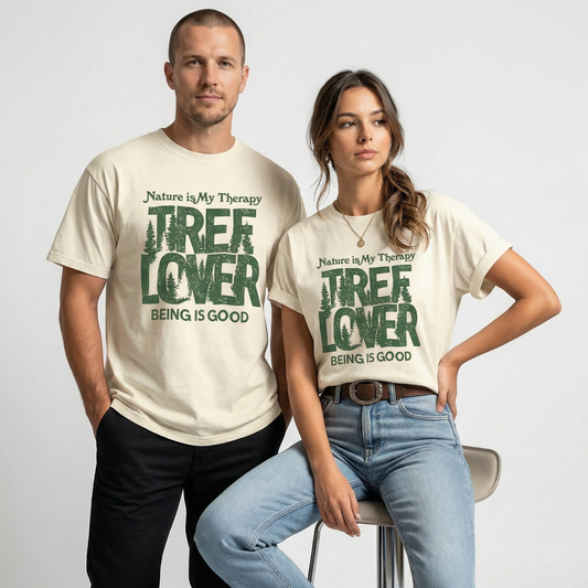 Nature Is My Therapy Tree Lover Graphic Tee