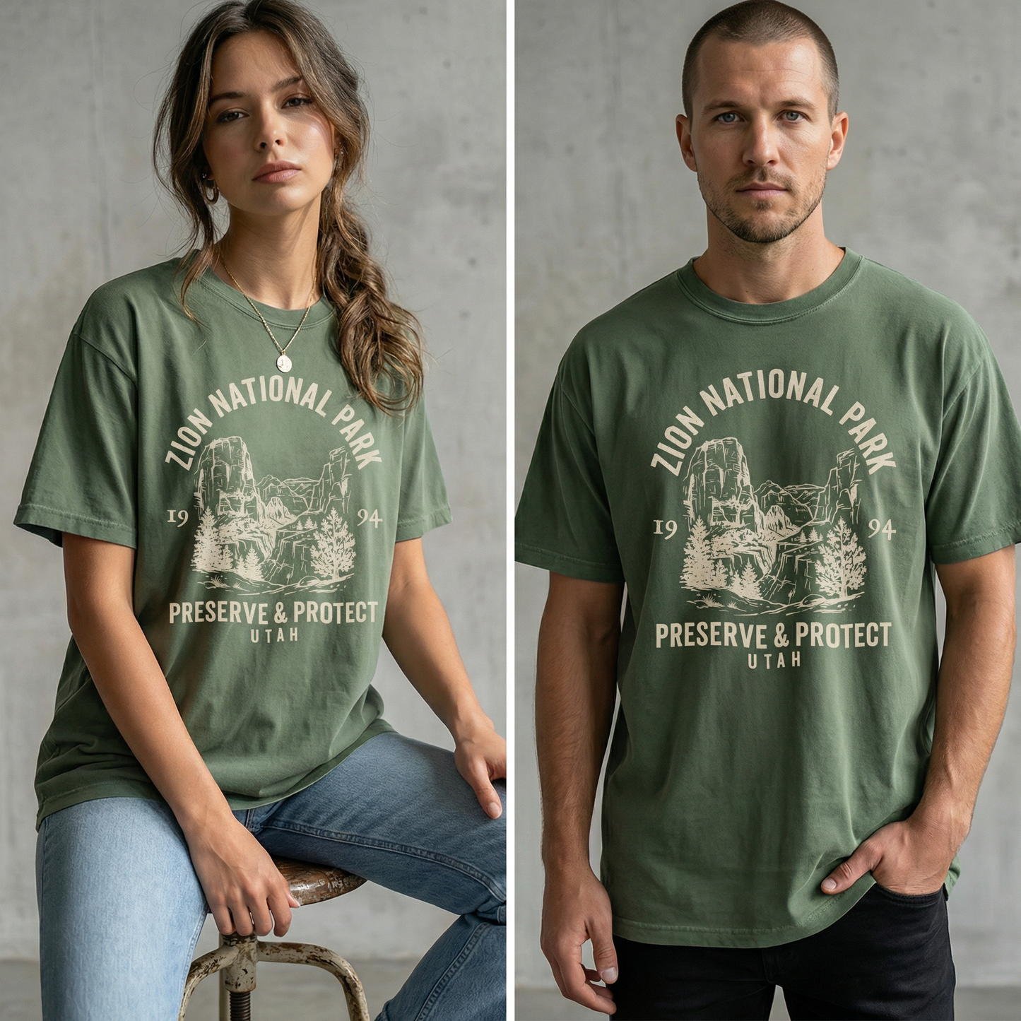 Zion National Park Utah Graphic Tee