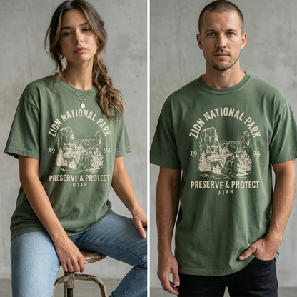 Zion National Park Utah Graphic Tee