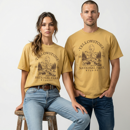 Yellowstone National Park Wyoming Graphic Tee