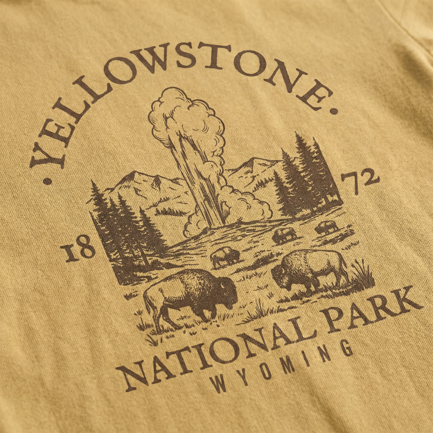 Yellowstone National Park Wyoming Graphic Tee