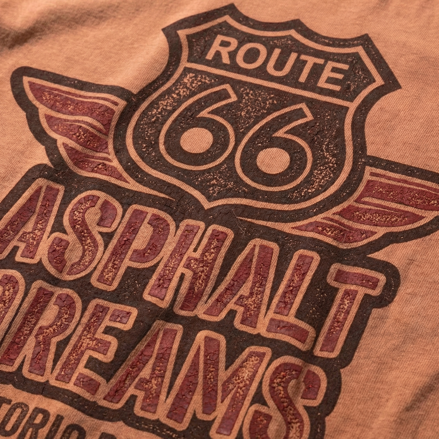 Route 66 Asphalt Dreams Vintage Graphic Tee