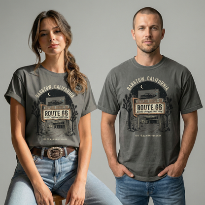 Barstow Route 66 Vintage Tee – Skyline Drive-In Desert Graphic Shirt