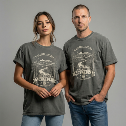 Flagstaff Route 66 Adventure Tee – High Altitude Mountain Graphic Shirt