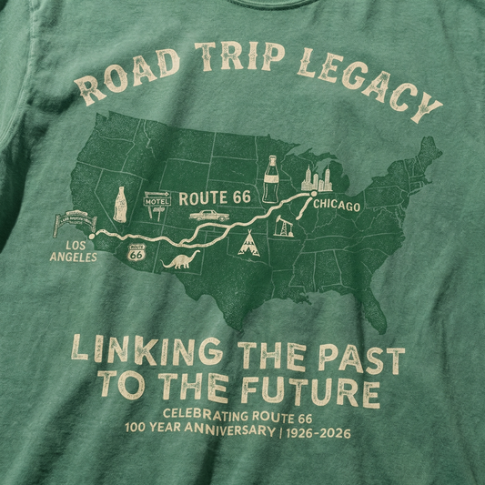 Road Trip Legacy Route 66 Centennial Graphic Tee