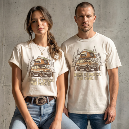 Home Is Where You Park It Camping Graphic Tee