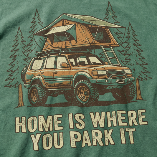 Home Is Where You Park It Camping Graphic Tee