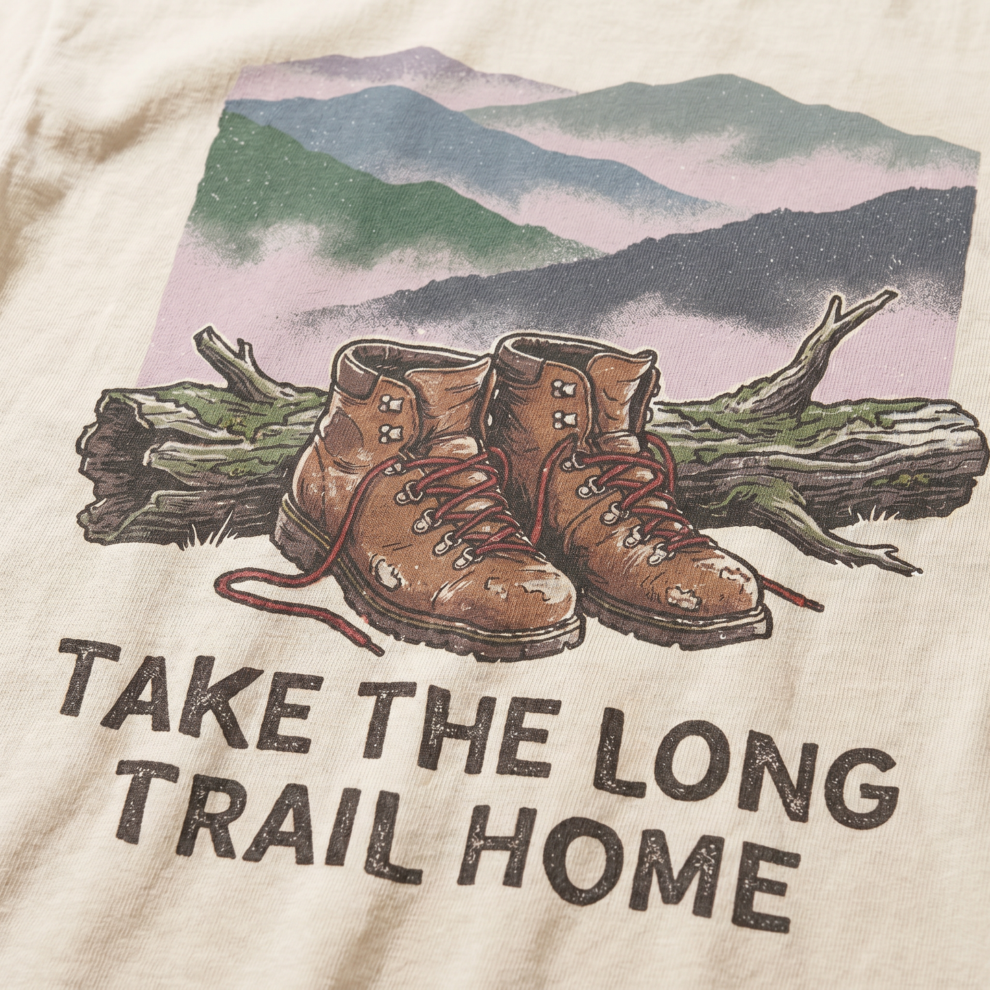 Take the Long Trail Home Comfort Colors Hiking Graphic Tee
