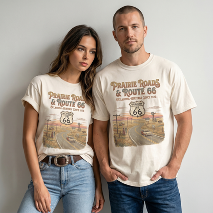 Prairie Roads Route 66 Oklahoma Tee