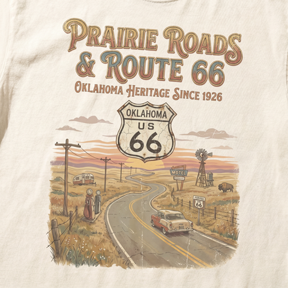 Prairie Roads Route 66 Oklahoma Tee