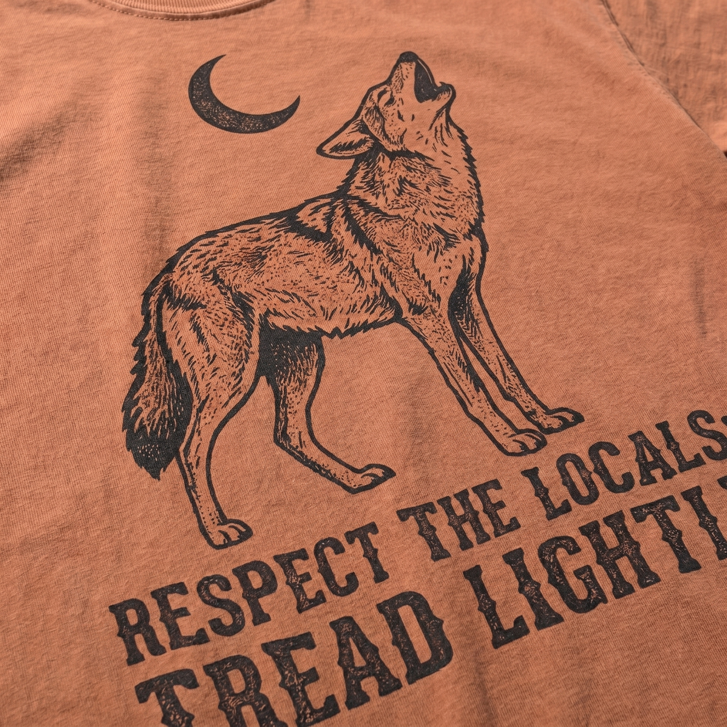 Respect The Locals Coyote Comfort Colors Graphic Tee