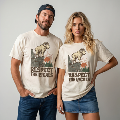 Respect The Locals Ram Comfort Colors Graphic Tee