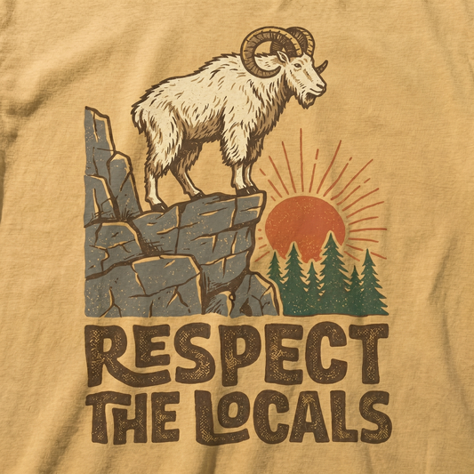 Respect The Locals Ram Comfort Colors Graphic Tee