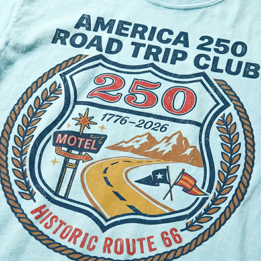 America 250 Road Trip Club Route 66 Graphic Tee