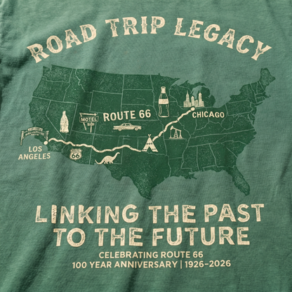 Road Trip Legacy Route 66 Centennial Graphic Tee